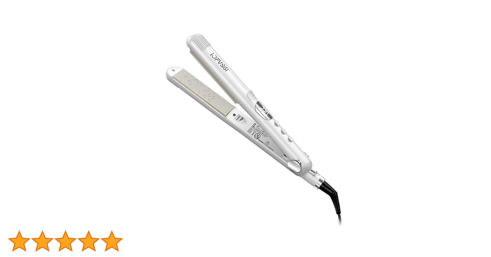 【新品】　IOFVSSI ストレートヘアアイロン ホワイト シルクアイロン Amazon.co.jp: IOFVSSI ストレートアイロン ミニ ヘアアイロン